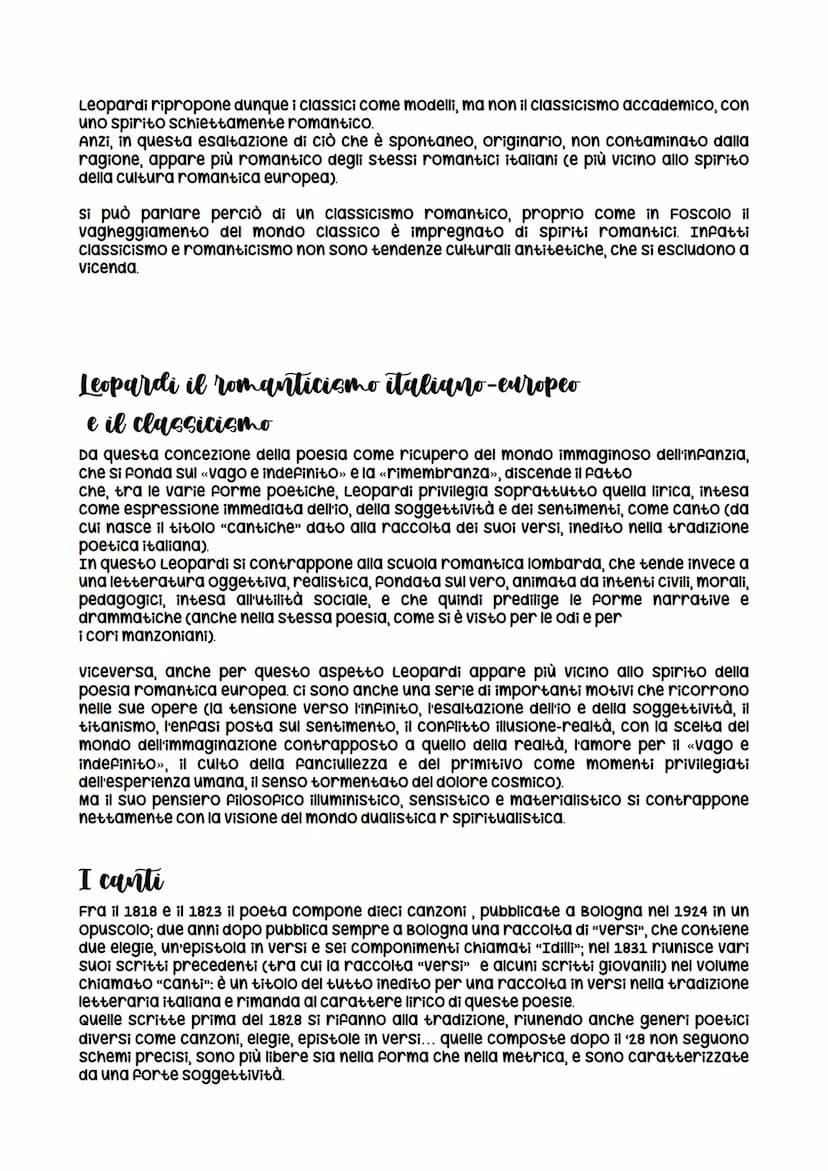 Giacomo Leopardi
La vita:
Giacomo Leopardi nasce a Recanati il 29 giugno 1798 in una famiglia nobile ma con scarse
risorse economiche e con 