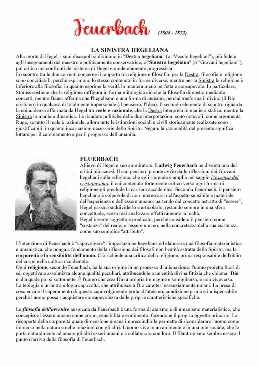 FILOSOFIA
Schopenhauer
Schopenhauer è un filosofo tedesco, contemporaneo di Hegel e definito un filosofo
inattuale. Il suo pensiero ribalta 
