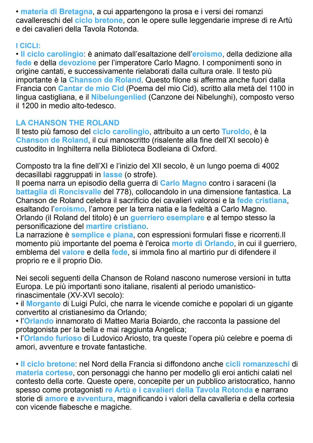 La letteratura cortese-cavalleresca
LA FINE DELL'UNITÀ LINGUISTICA
Con il crollo dell'Impero romano d'Occidente e le invasioni barbariche, i