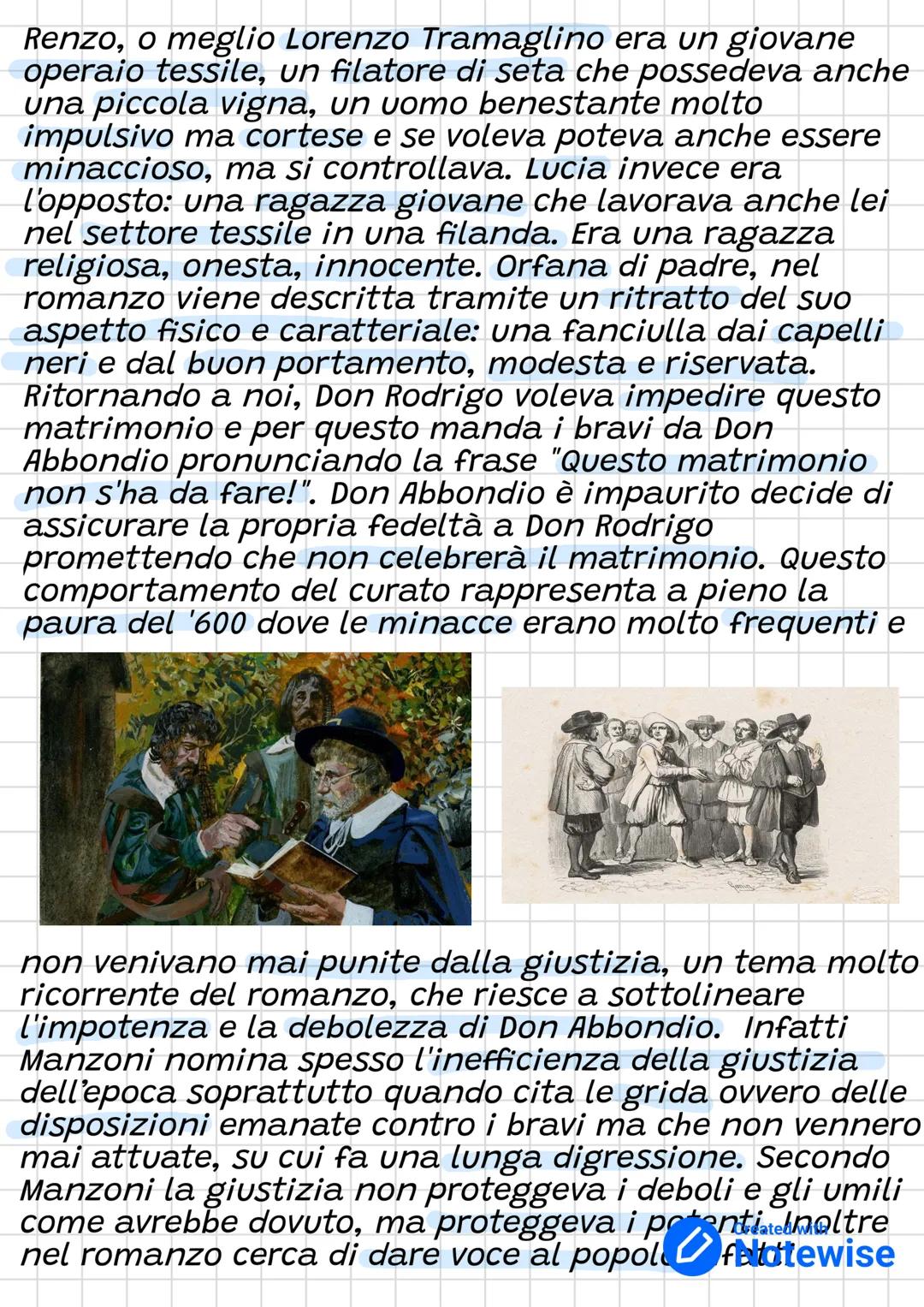 I promessi sposi
Riassunto capitolo 1
Il capitolo si apre con la descrizione dell'ambiente
circostante come una specie di satellite calato s