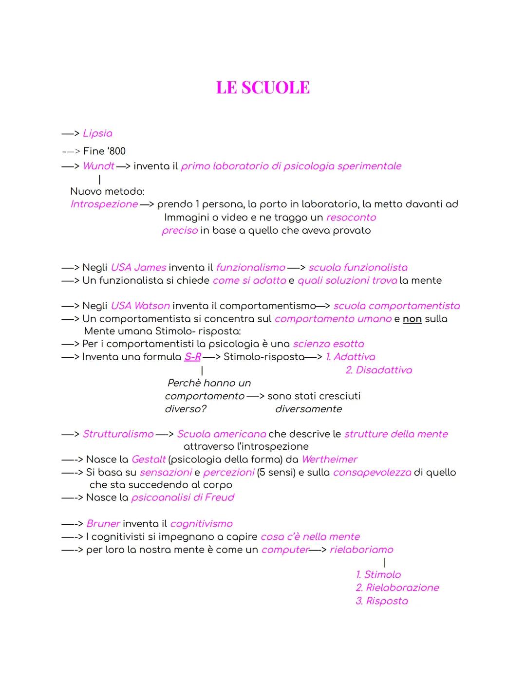 # PSICOLOGIA

APPUNTI

## INTRODUZIONE

*   Metodo scientifico -> in fisica, chimica e matematica le cose sono in un
    Modo e non cambiano