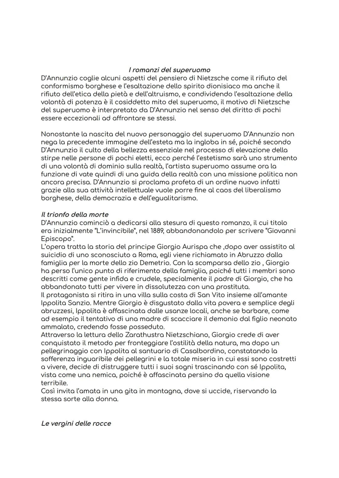 
<p>Il movimento del Decadentismo ha origine in Francia, alla fine dell'Ottocento, ma presto si diffonde all'interno di movimenti culturali 