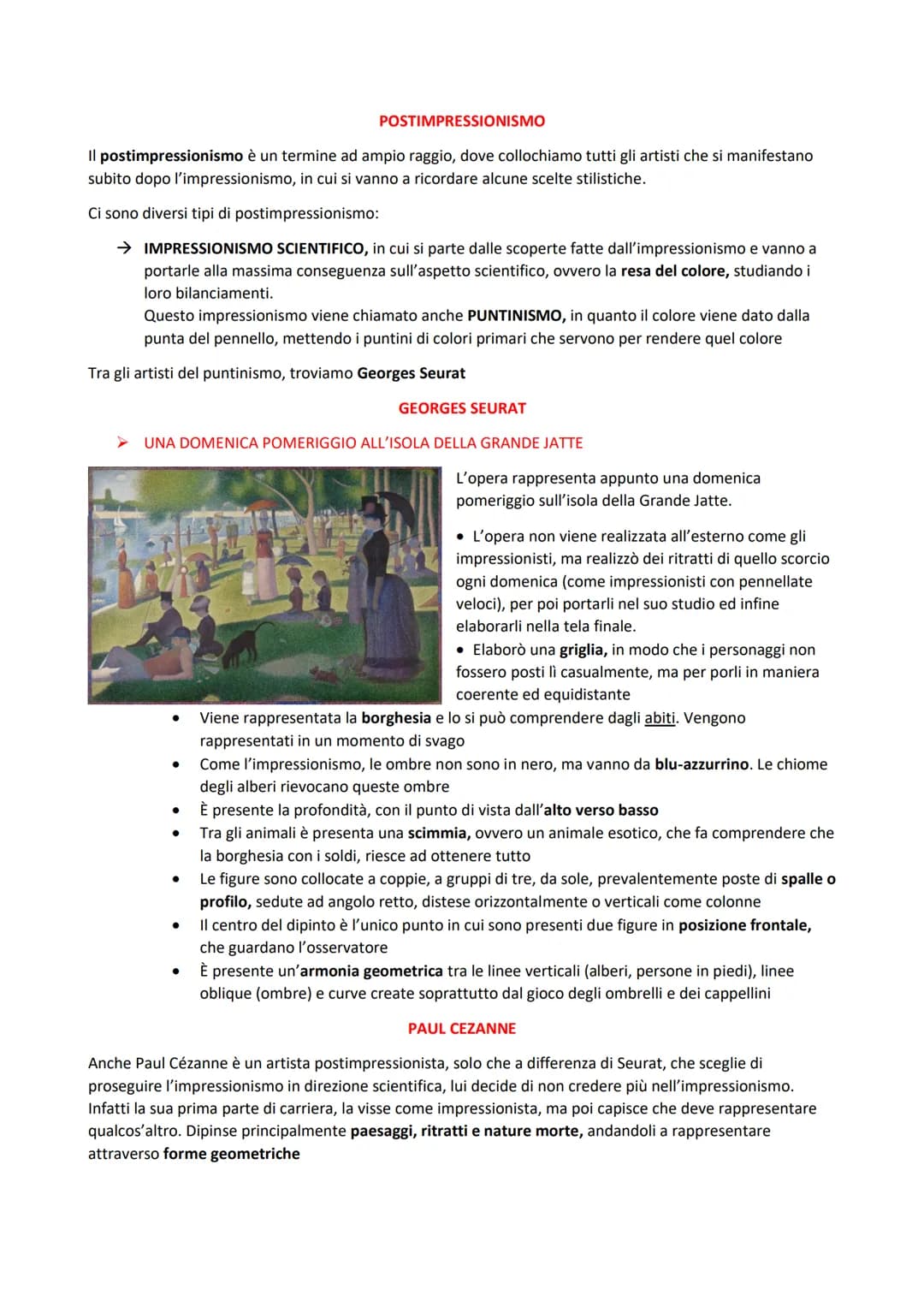 POSTIMPRESSIONISMO
Il postimpressionismo è un termine ad ampio raggio, dove collochiamo tutti gli artisti che si manifestano
subito dopo l'i