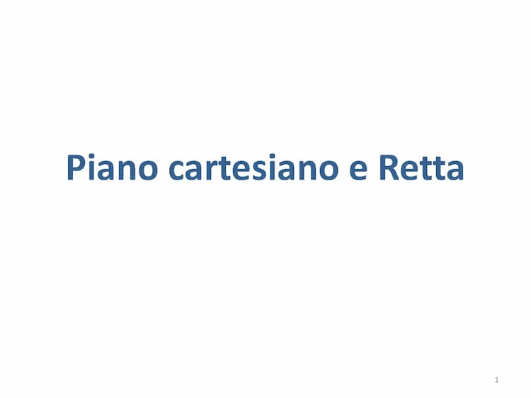 Know piano cartesiano e retta  thumbnail