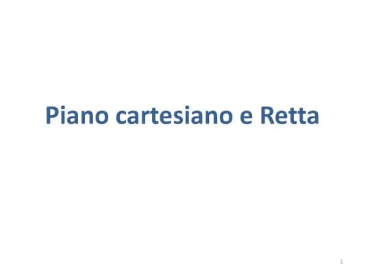 Know piano cartesiano e retta  thumbnail