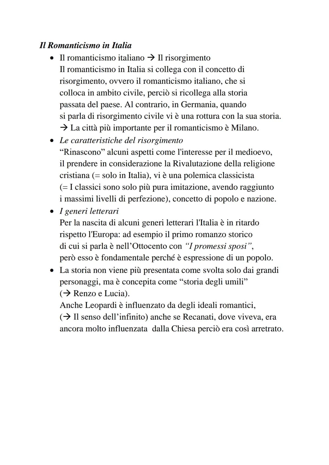 Il Romanticismo
Il termine "Romanticismo
Il Romanticismo è il movimento letterario più importante
dell'inizio dell'Ottocento: il termine "ro