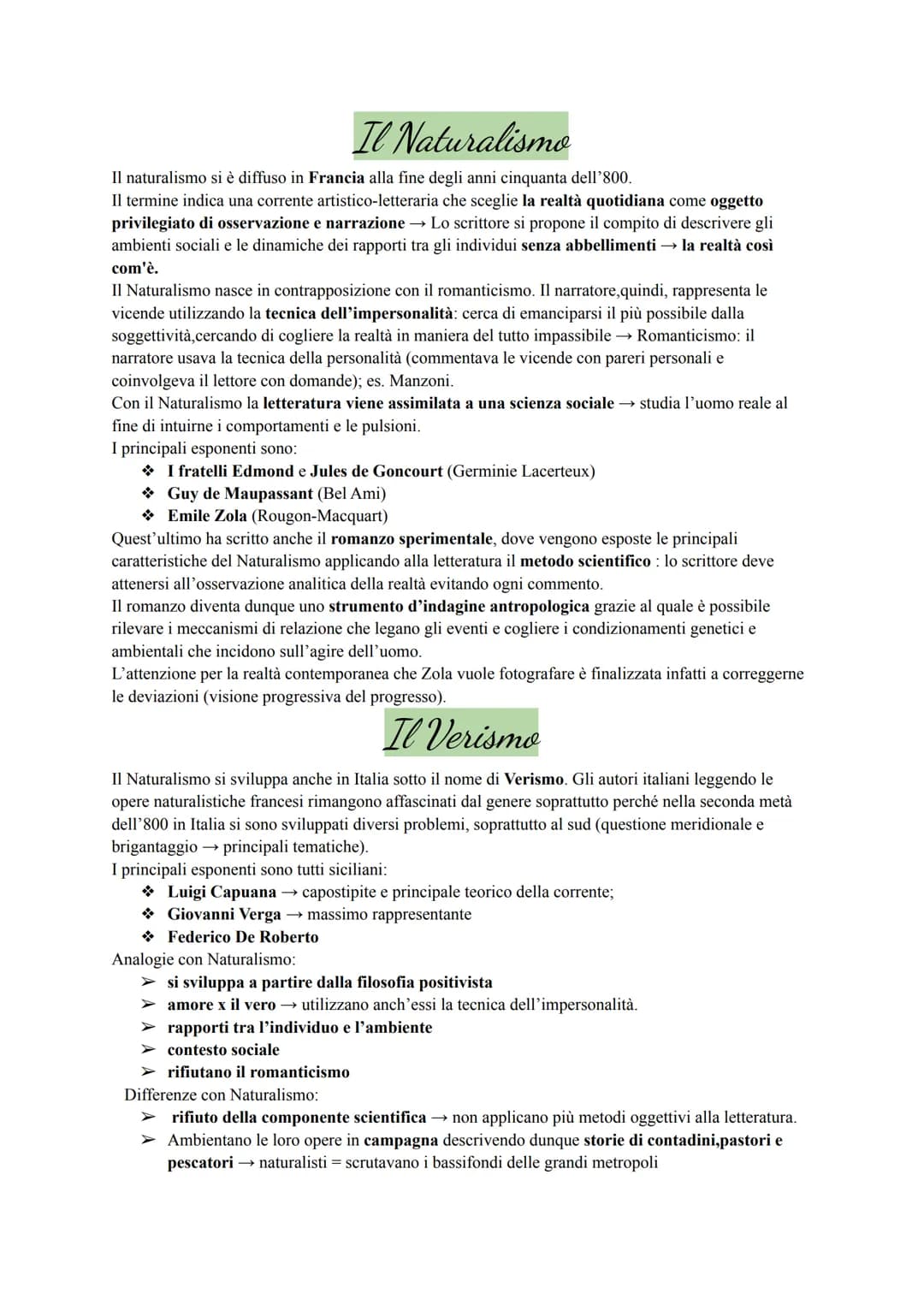 
<p>Durante la seconda metà dell'800, vi è stato un profondo cambiamento dal punto di vista storico e culturale rispetto alla prima metà del