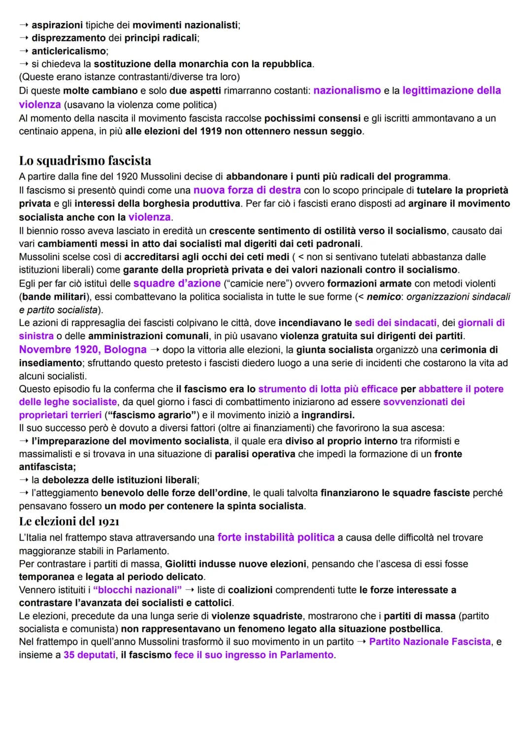 La crisi del dopoguerra
L'Italia, nonostante fosse una delle potenze vincitrici, nel periodo postbellico dovette affrontare numerosi
problem