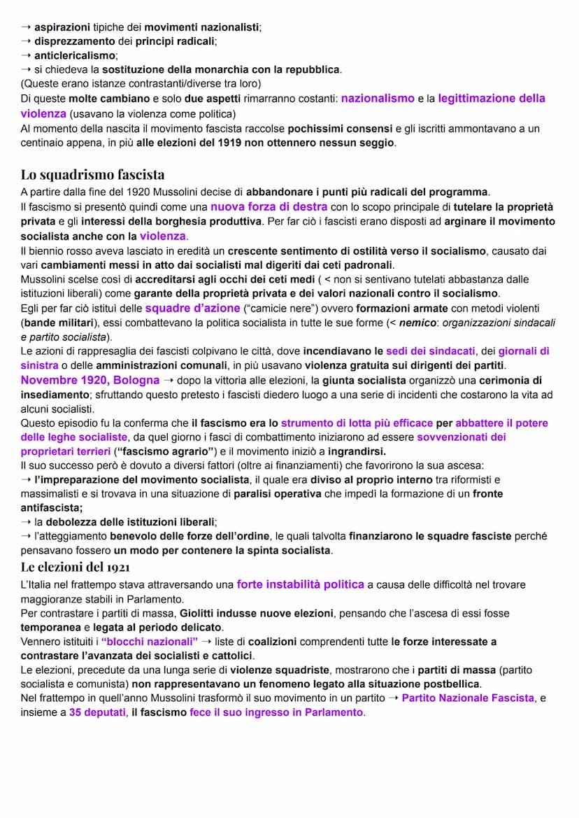 La crisi del dopoguerra
L'Italia, nonostante fosse una delle potenze vincitrici, nel periodo postbellico dovette affrontare numerosi
problem