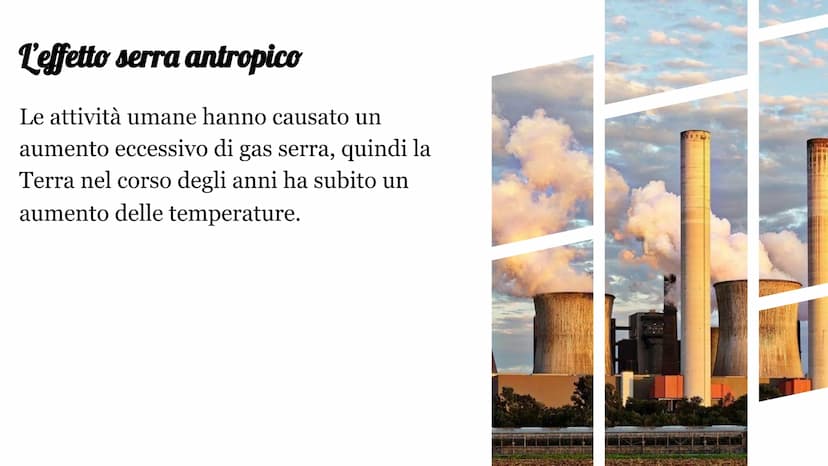 L'EFFETTO SERRA
luigi Tarantino 1/1 L'effetto serra naturale
L'effetto serra è un fenomeno
del tutto naturale. L'atmosfera
funziona come il 