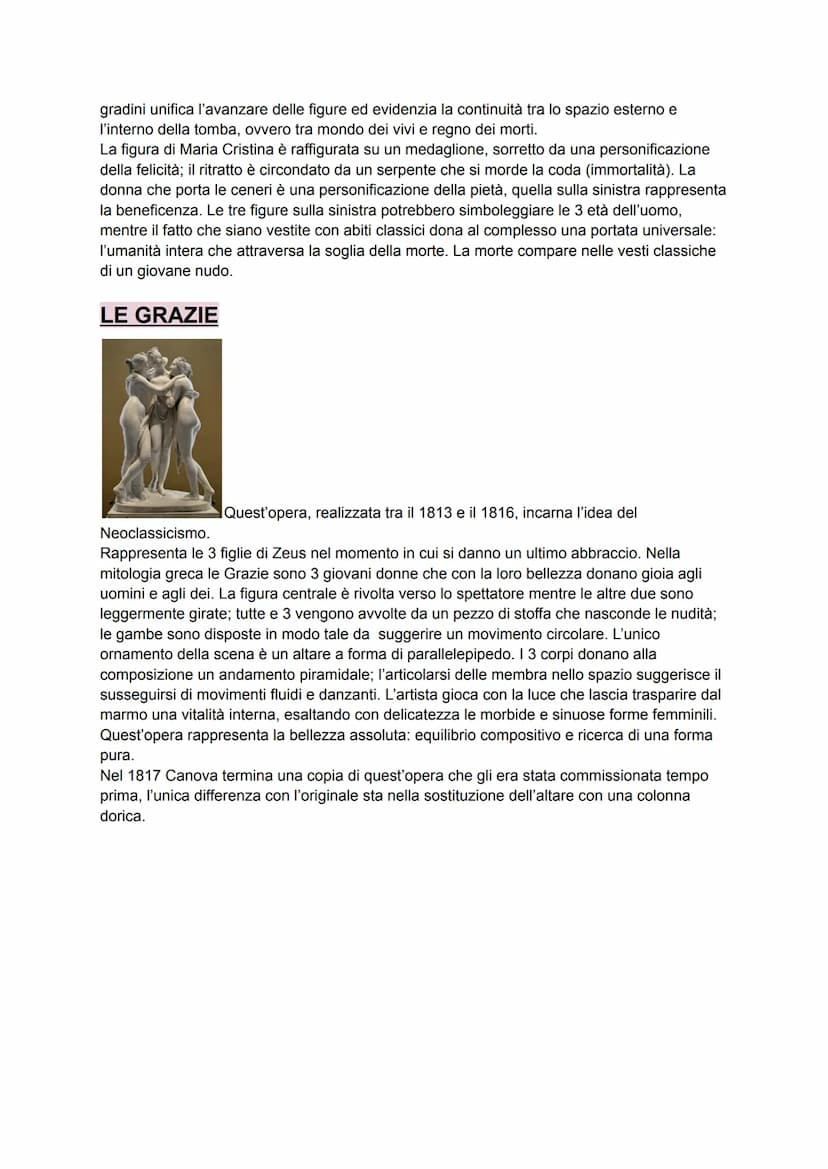 IL NEOCLASSICISMO
Il neoclassicismo è un movimento culturale e artistico, nato dal bisogno degli artisti di
semplicità come conseguenza degl