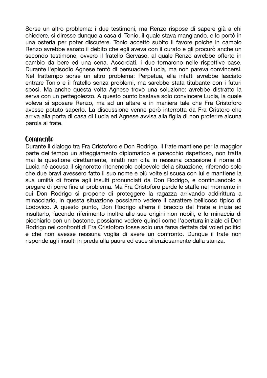 # Riassunto capitolo 6

Il capitolo comincia vedendo protagonisti Don Rodrigo e Fra Cristoforo, i due infatti
iniziano un dialogo. Fra Crist