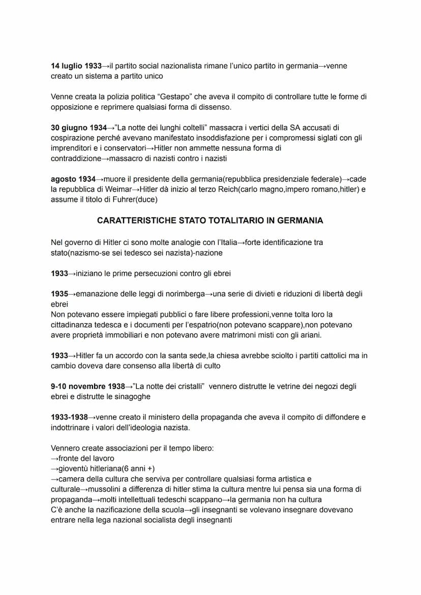 3 totalitarismi:
→FASCISMO(italia)
→NAZISMO(germania)
→STALINISMO(stalin)
TOTALITARISMI
Tutti e tre hanno caratteristiche comuni:
→cultura:s