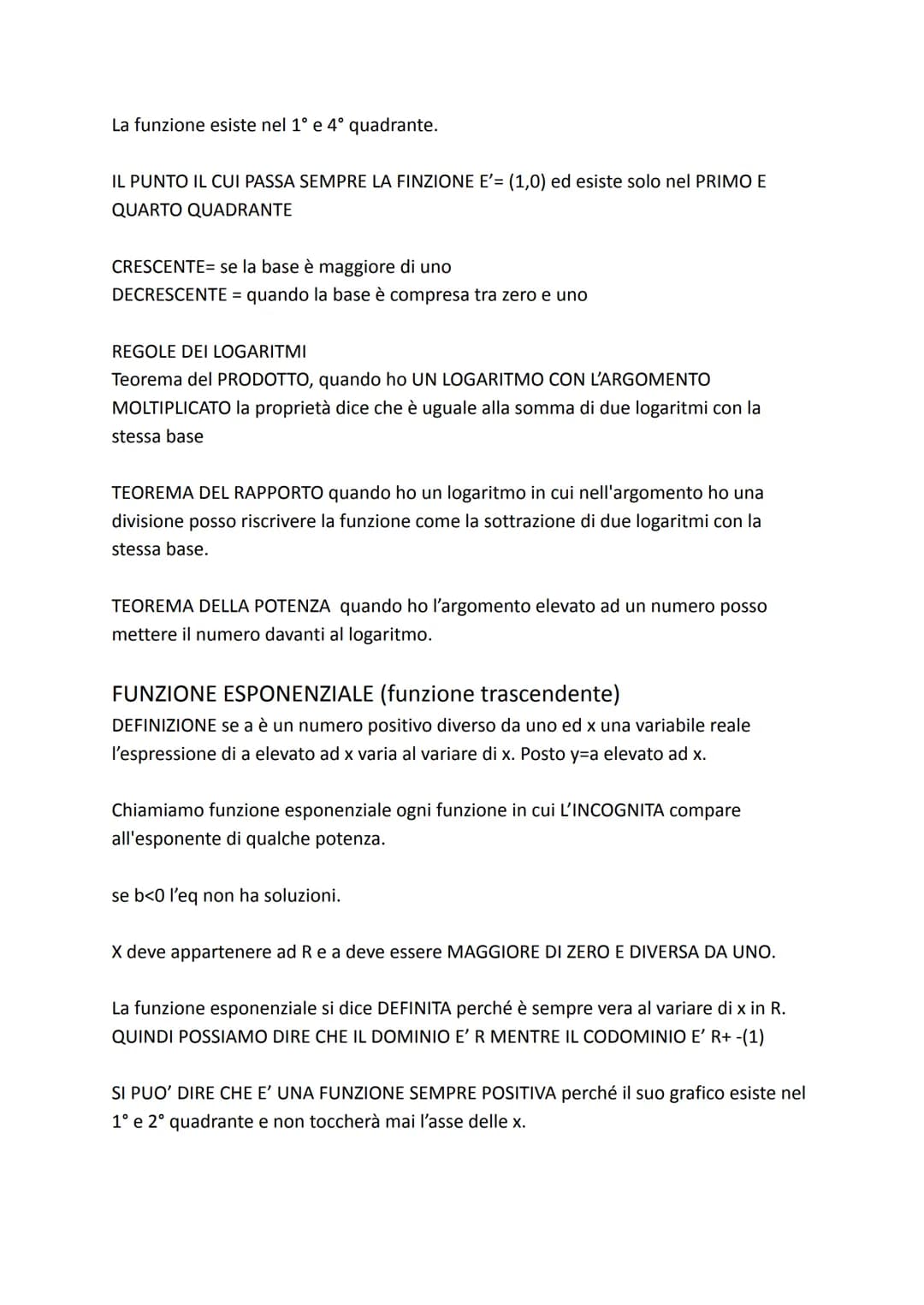 MATEMATICA FORMULE E REGOLE
Modulo 1: Funzione, dominio, codominio, funzioni notevoli
Modulo 2: rapporto incrementale e di derivata, studio 