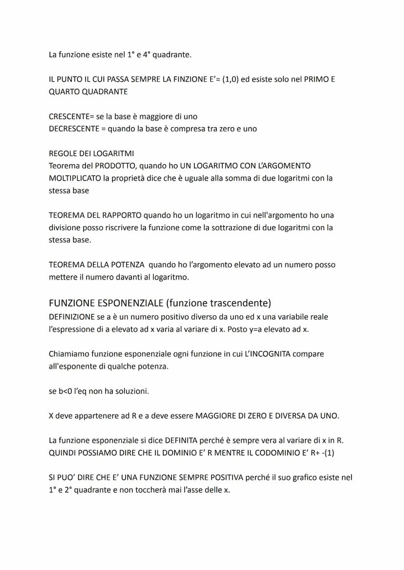 MATEMATICA FORMULE E REGOLE
Modulo 1: Funzione, dominio, codominio, funzioni notevoli
Modulo 2: rapporto incrementale e di derivata, studio 