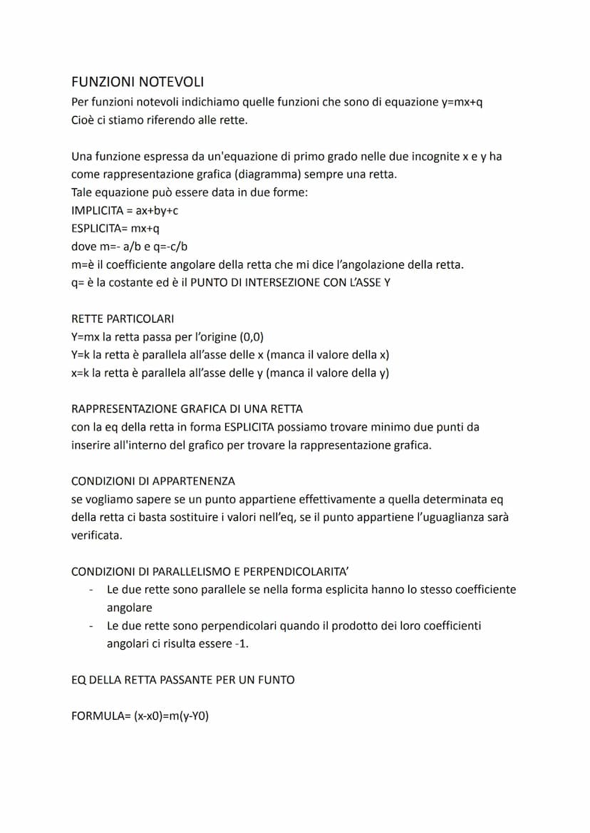 MATEMATICA FORMULE E REGOLE
Modulo 1: Funzione, dominio, codominio, funzioni notevoli
Modulo 2: rapporto incrementale e di derivata, studio 