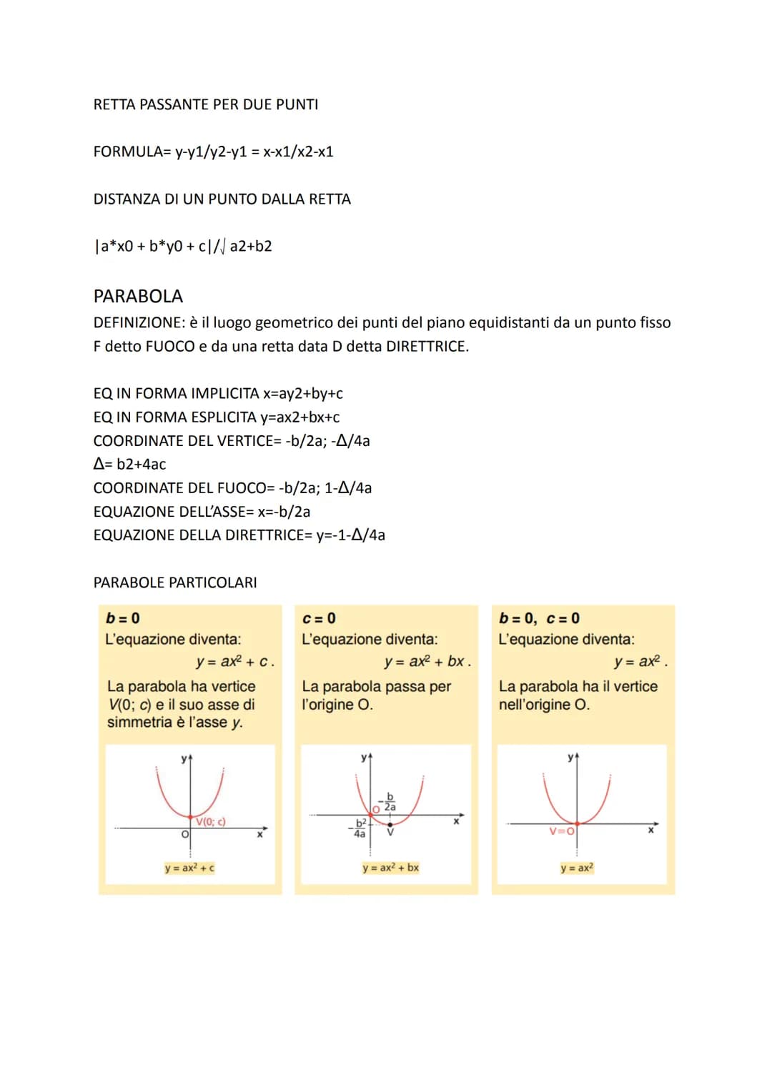 MATEMATICA FORMULE E REGOLE
Modulo 1: Funzione, dominio, codominio, funzioni notevoli
Modulo 2: rapporto incrementale e di derivata, studio 