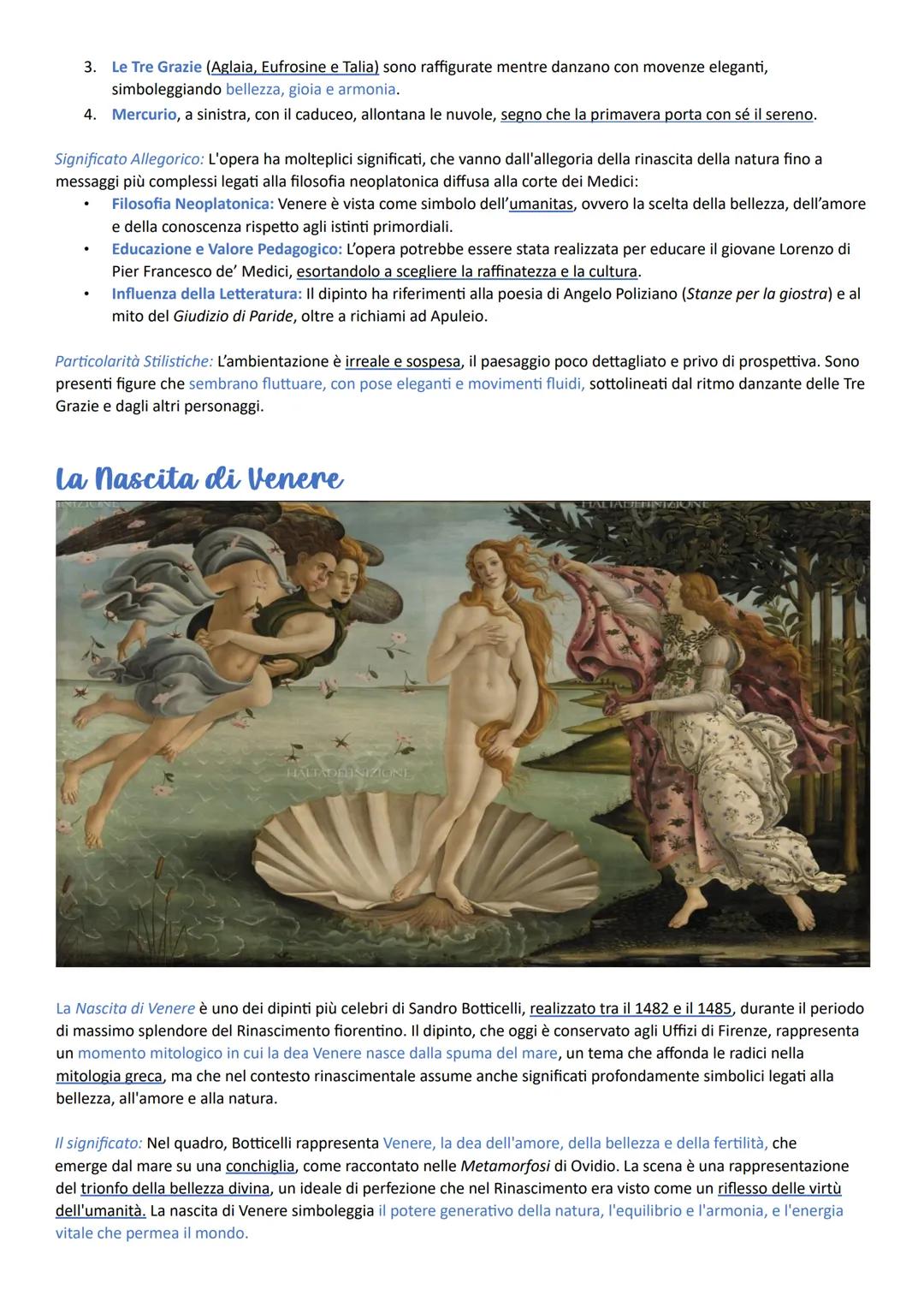 Sandro Botticelli
Sandro Botticelli (1445-1510) fu un importante pittore fiorentino dell'epoca di Lorenzo il Magnifico. Dopo una
formazione 