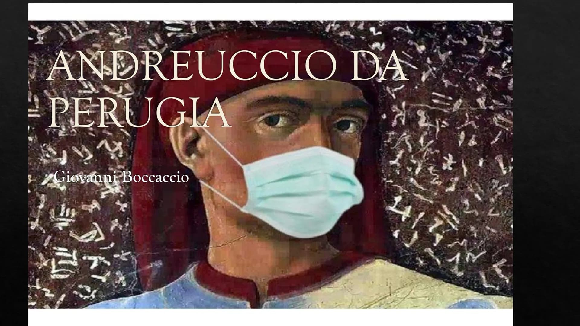 ANDREUCCIO DA
PERUGIA
244
Giovanni Boccaccio Giovanni Boccaccio
Nasce a Certaldo nel 1313.
Nel 1327 si trasferì col padre a Napoli e frequen