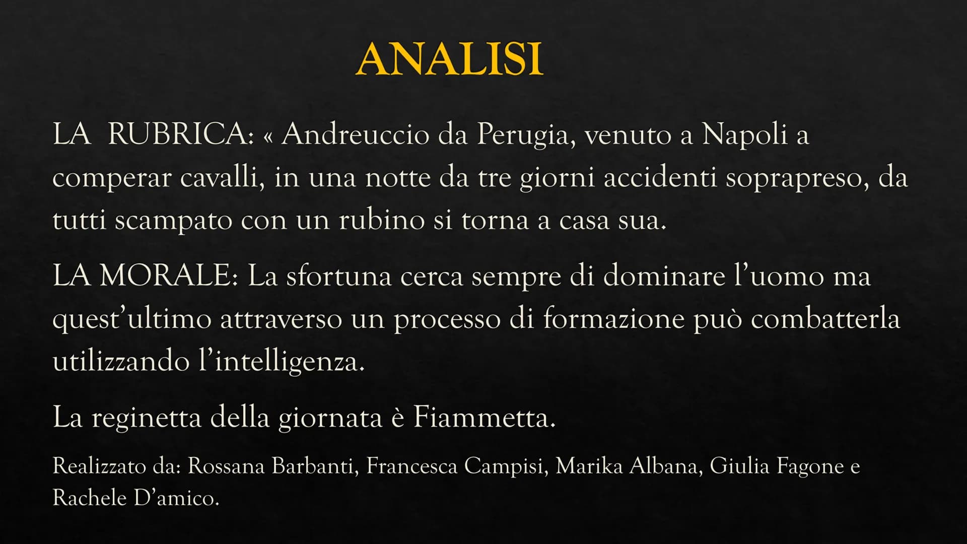 ANDREUCCIO DA
PERUGIA
244
Giovanni Boccaccio Giovanni Boccaccio
Nasce a Certaldo nel 1313.
Nel 1327 si trasferì col padre a Napoli e frequen