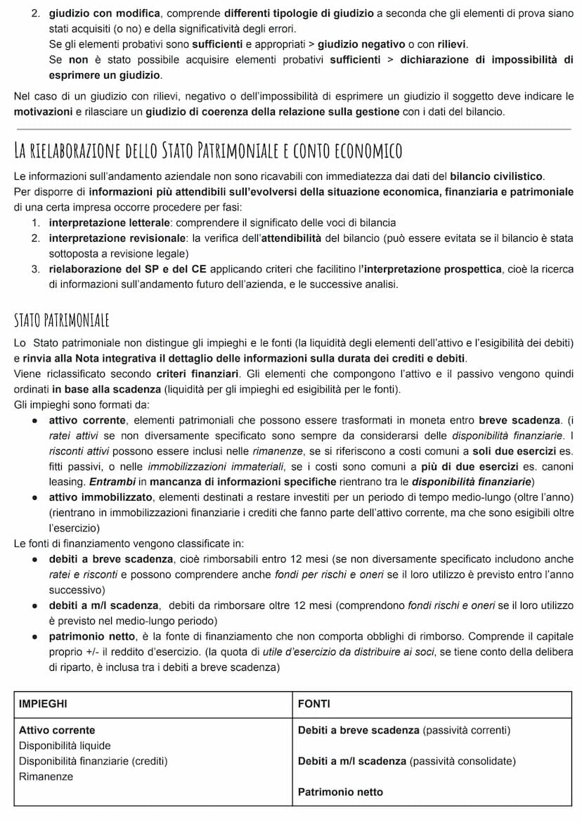 IL BILANCIO D'ESERCIZIO
Bilancio d'esercizio → stato patrimoniale, conto economico, nota integrativa, rendiconto finanziario.
Viene redatto 