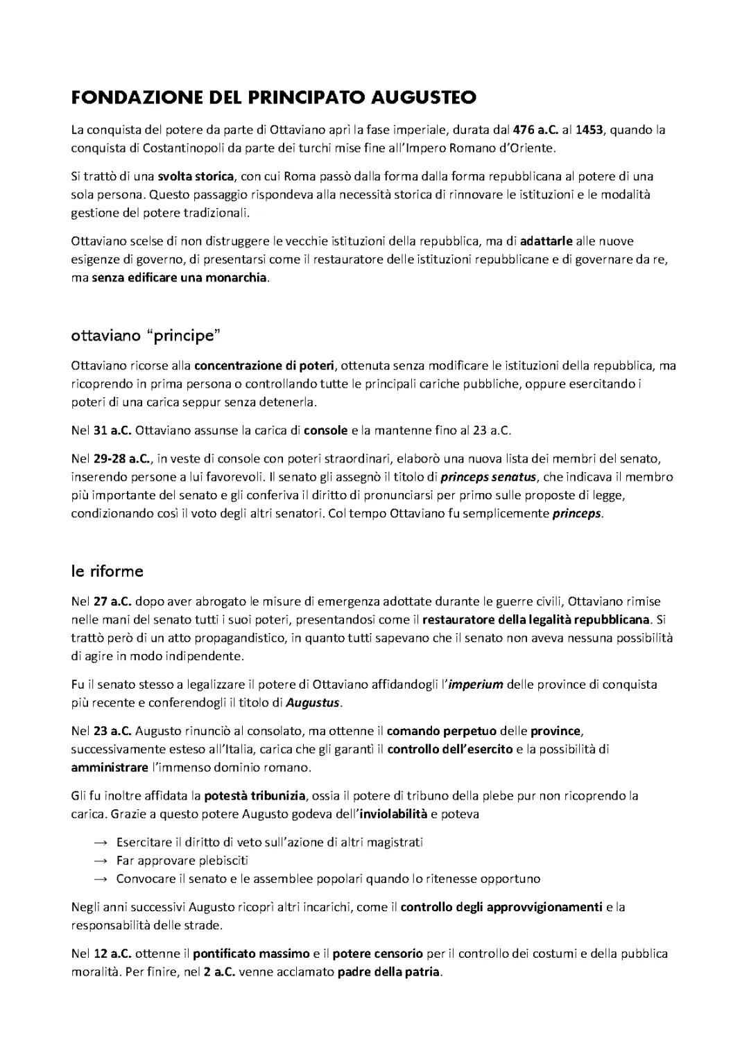 La Fondazione del Principato Augusteo: Origini e Sviluppi