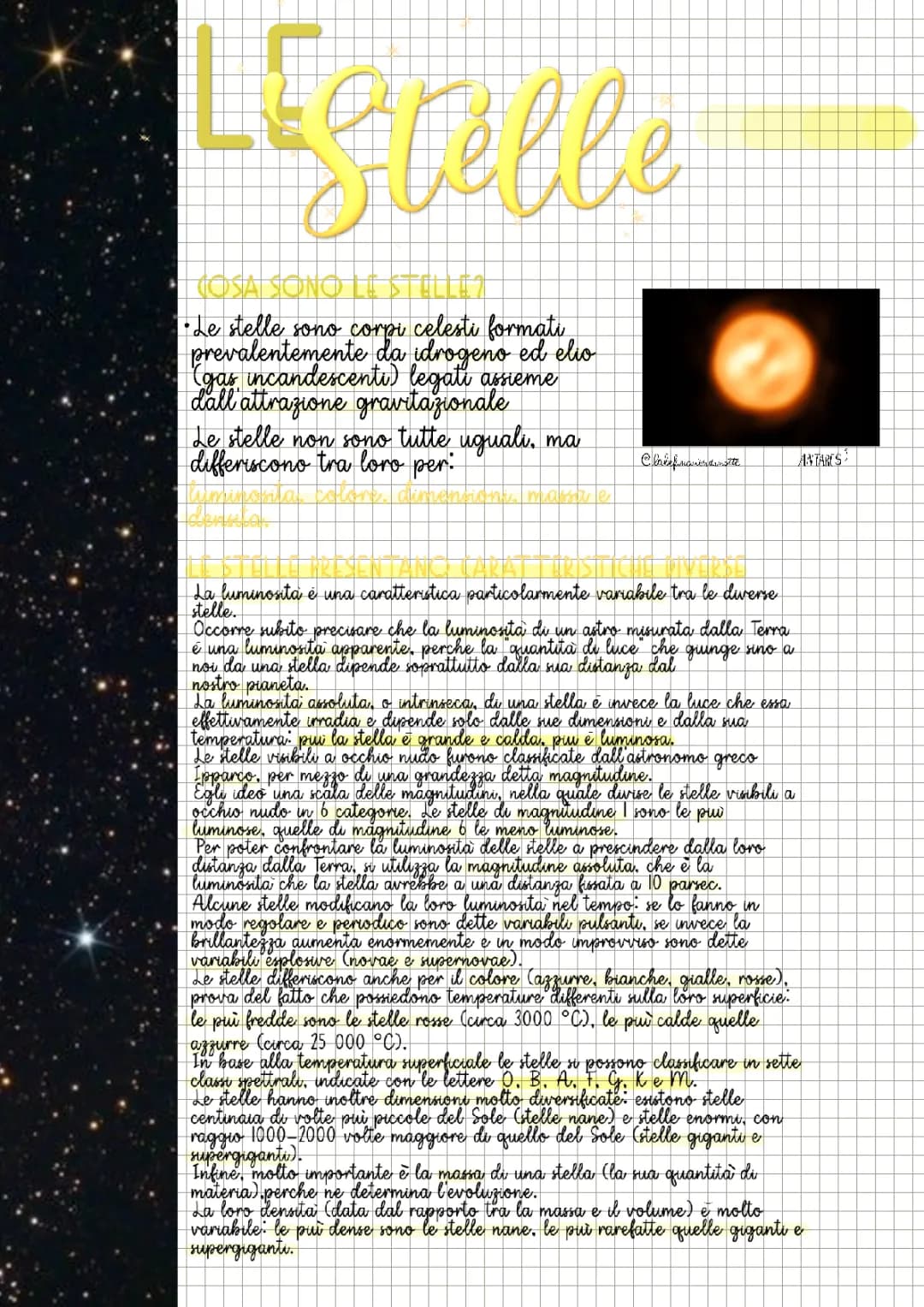 Scopri la Classificazione delle Stelle: Temperatura, Dimensioni e Colore
