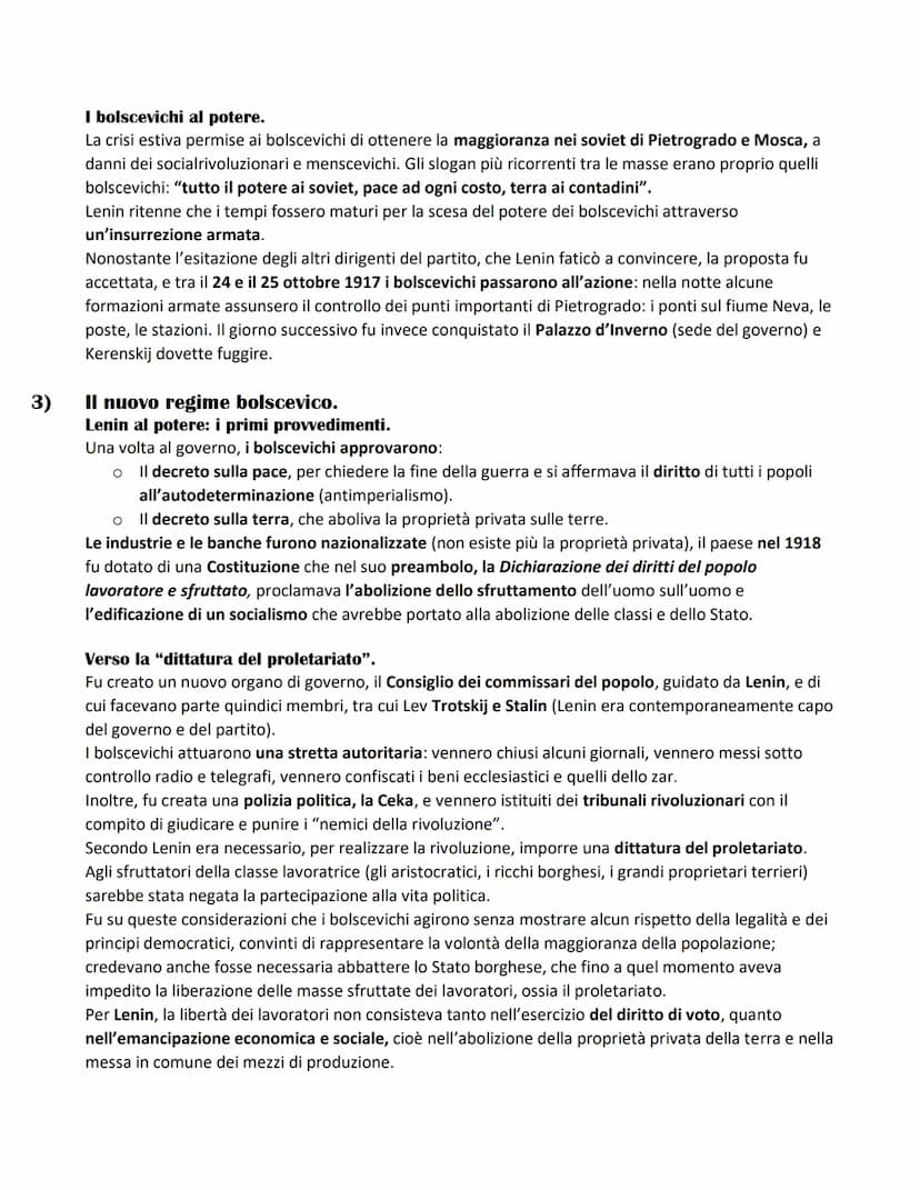 1)
LA RIVOLUZIONE RUSSA da Lenin a Stalin
Il crollo dell'impero zarista e la rivoluzione di febbraio.
Nel 1917 la situazione della Russia er