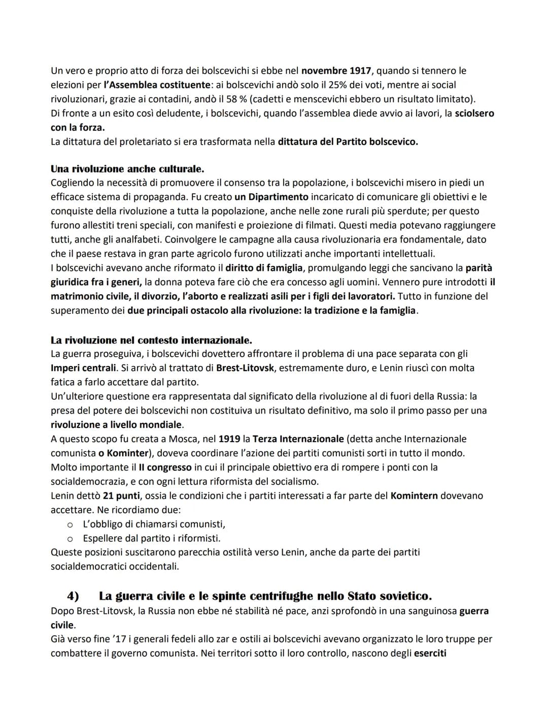 1)
LA RIVOLUZIONE RUSSA da Lenin a Stalin
Il crollo dell'impero zarista e la rivoluzione di febbraio.
Nel 1917 la situazione della Russia er