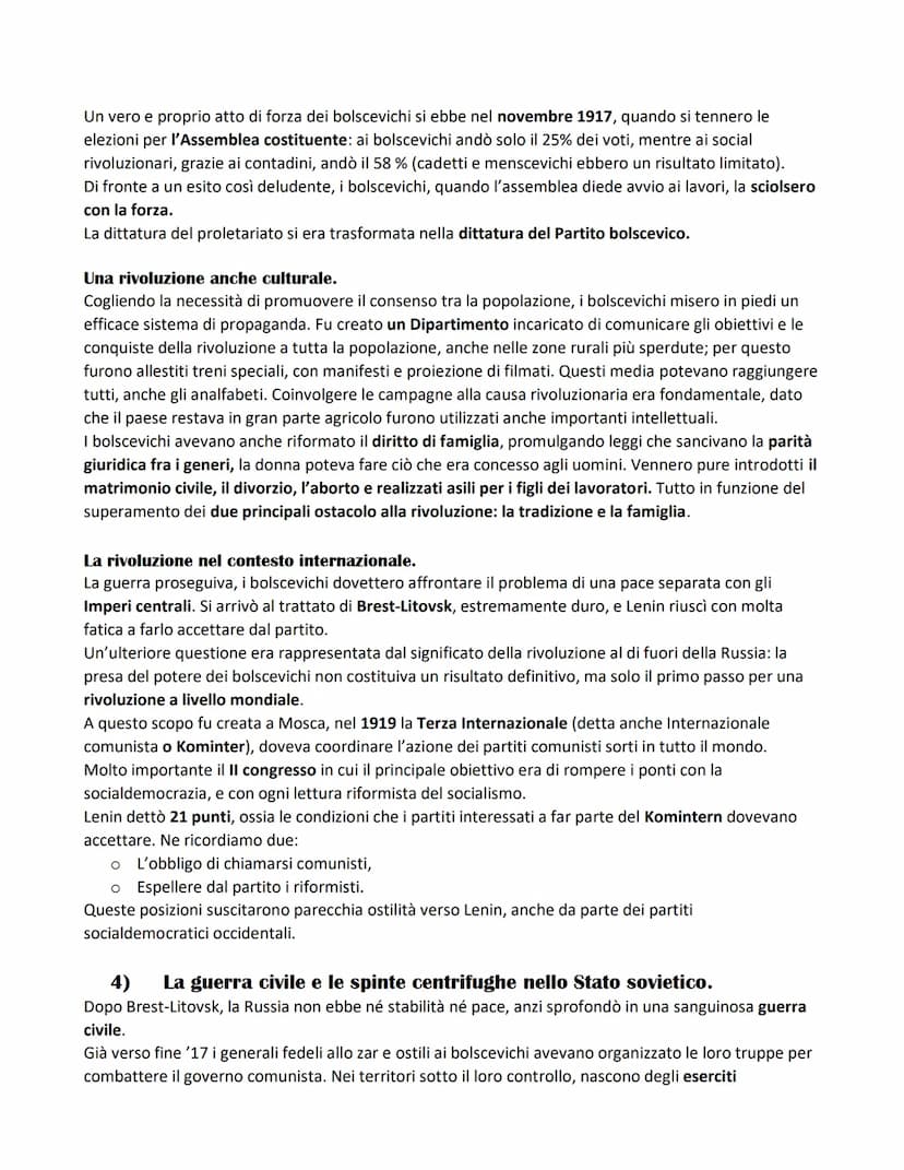 1)
LA RIVOLUZIONE RUSSA da Lenin a Stalin
Il crollo dell'impero zarista e la rivoluzione di febbraio.
Nel 1917 la situazione della Russia er