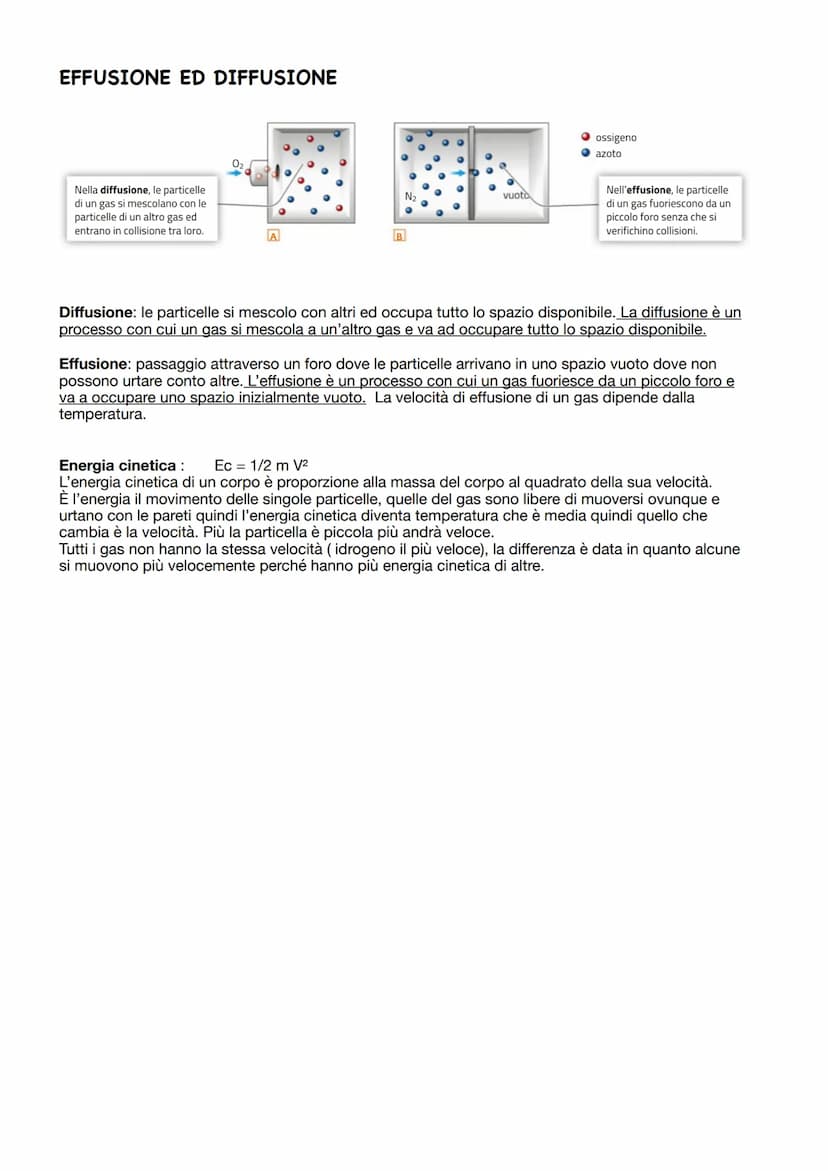 LE LEGGI DEI GAS
I gas sono comprimibili e tendono a occupare tutto lo spazio a loro disposizione. Volume, pressione
e temperatura sono dett