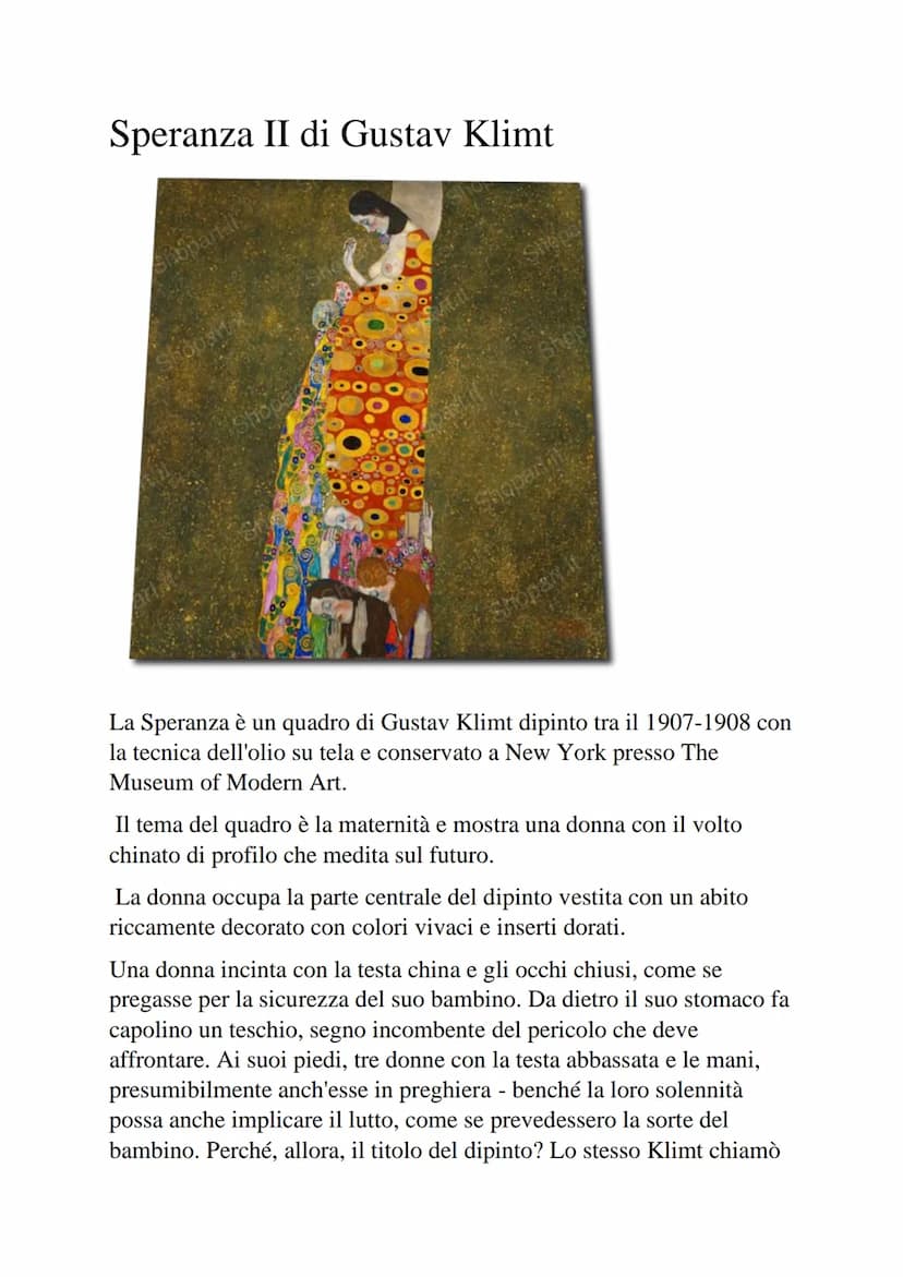 Gustav Klimt
Il Bacio
Realizzato nel 1908, Il bacio fu dipinto cinque anni dopo il viaggio in
Italia dell'artista. La visita di Ravenna, avv