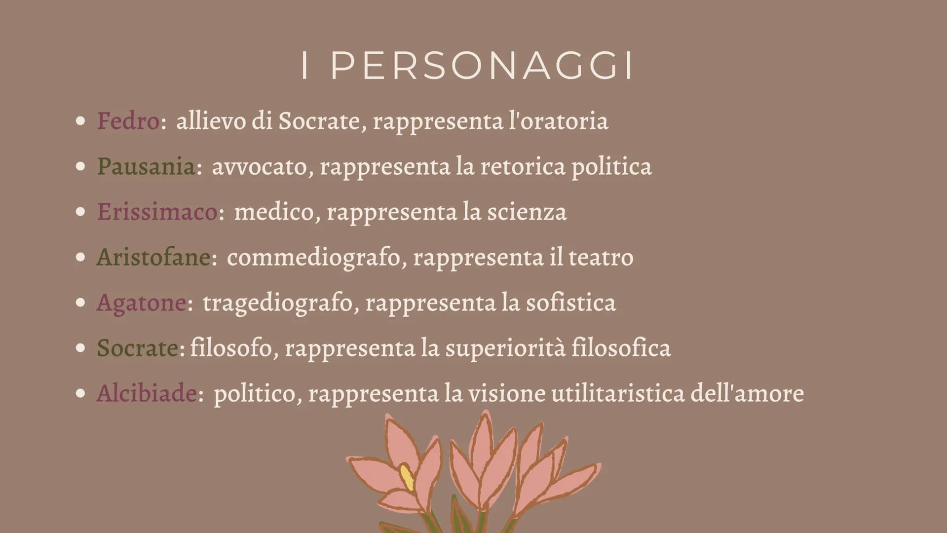 Il Simposio
SA INTRODUZIONE
Il Simposio è uno dei dialoghi più famosi
di Platone e fa parte degli scritti della sua
maturità.
Il titolo evoc