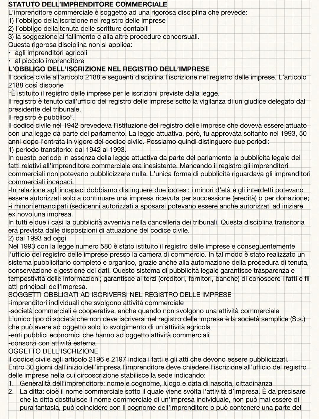 DIRITTO COMMERCIALE
Il diritto commerciale è un ramo del diritto privato che disciplina i rapporti tra soggetti che svolgono
un' attività ec
