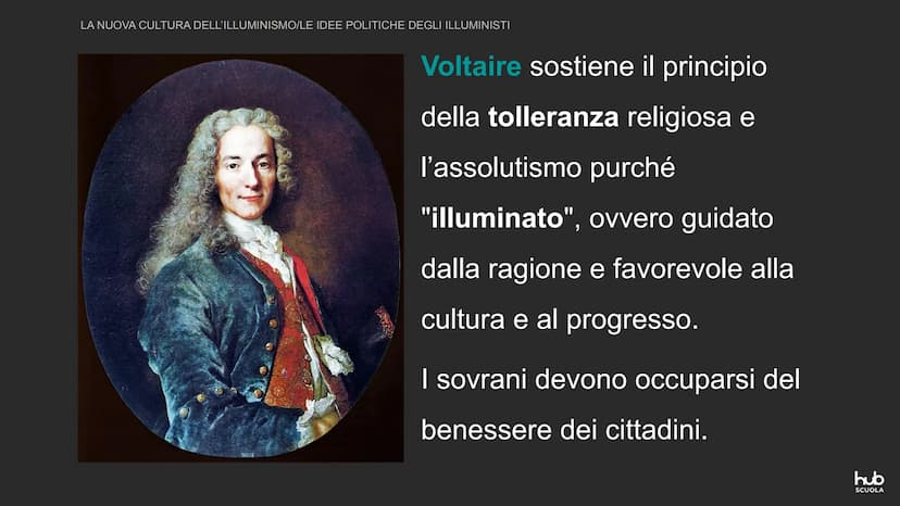 GR
La nuova cultura dell'Illuminismo
hub
SCUOLA LA NUOVA CULTURA DELL'ILLUMINISMO
IL "SECOLO DEI LUMI"
Nel Settecento si inizia ad applicare
