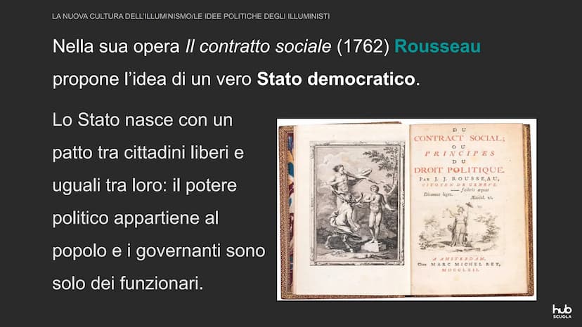 GR
La nuova cultura dell'Illuminismo
hub
SCUOLA LA NUOVA CULTURA DELL'ILLUMINISMO
IL "SECOLO DEI LUMI"
Nel Settecento si inizia ad applicare