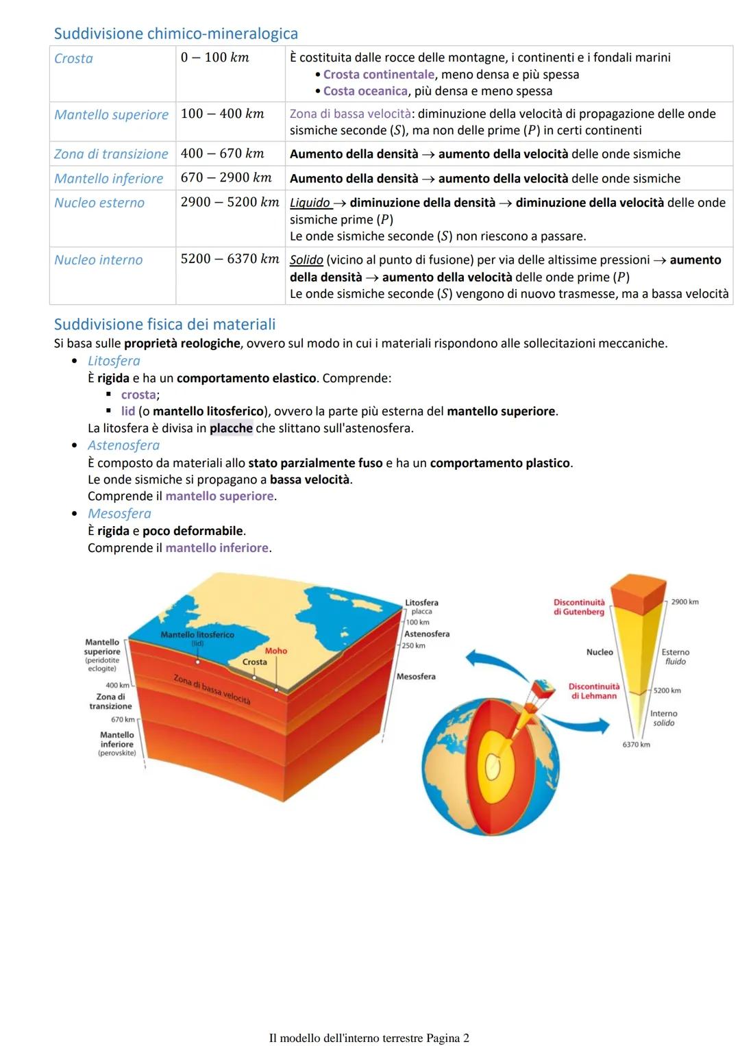 La struttura stratificata della Terra
Discipline che forniscono informazioni indirette sulla struttura terrestre: geofisica, geochimica e pe