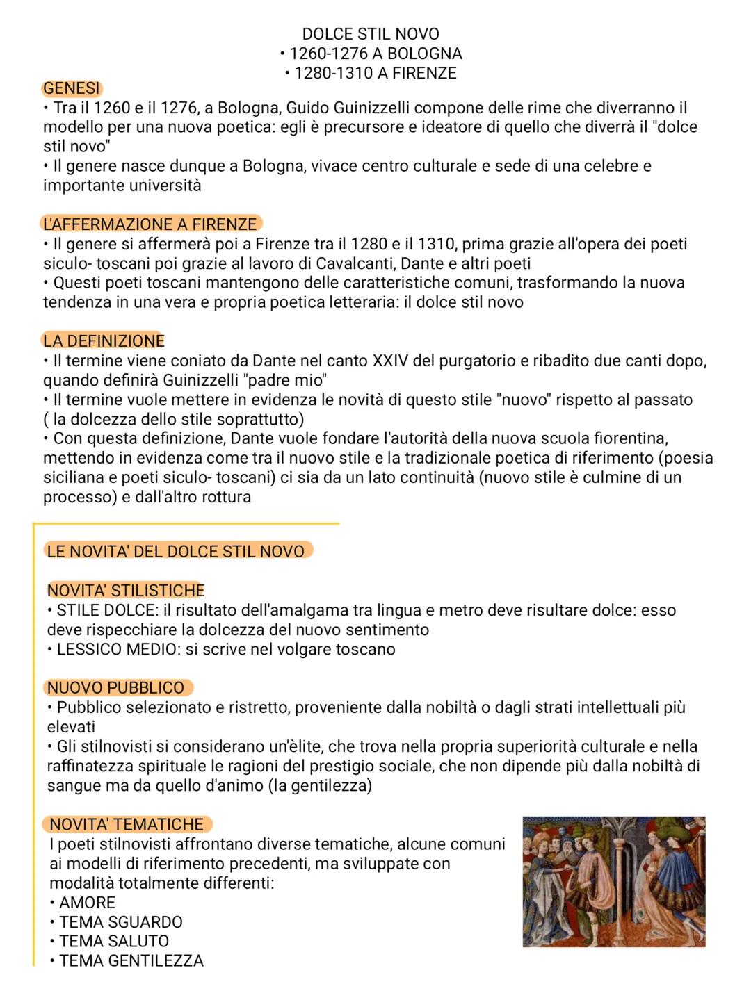 POETI SICULO-TOSCANI
1240-1260
LA DIFFUSIONE DELLA POESIA SICILIANA
• Tra il 1240 e il 1260, la poesia siciliana si diffonde anche in Toscan