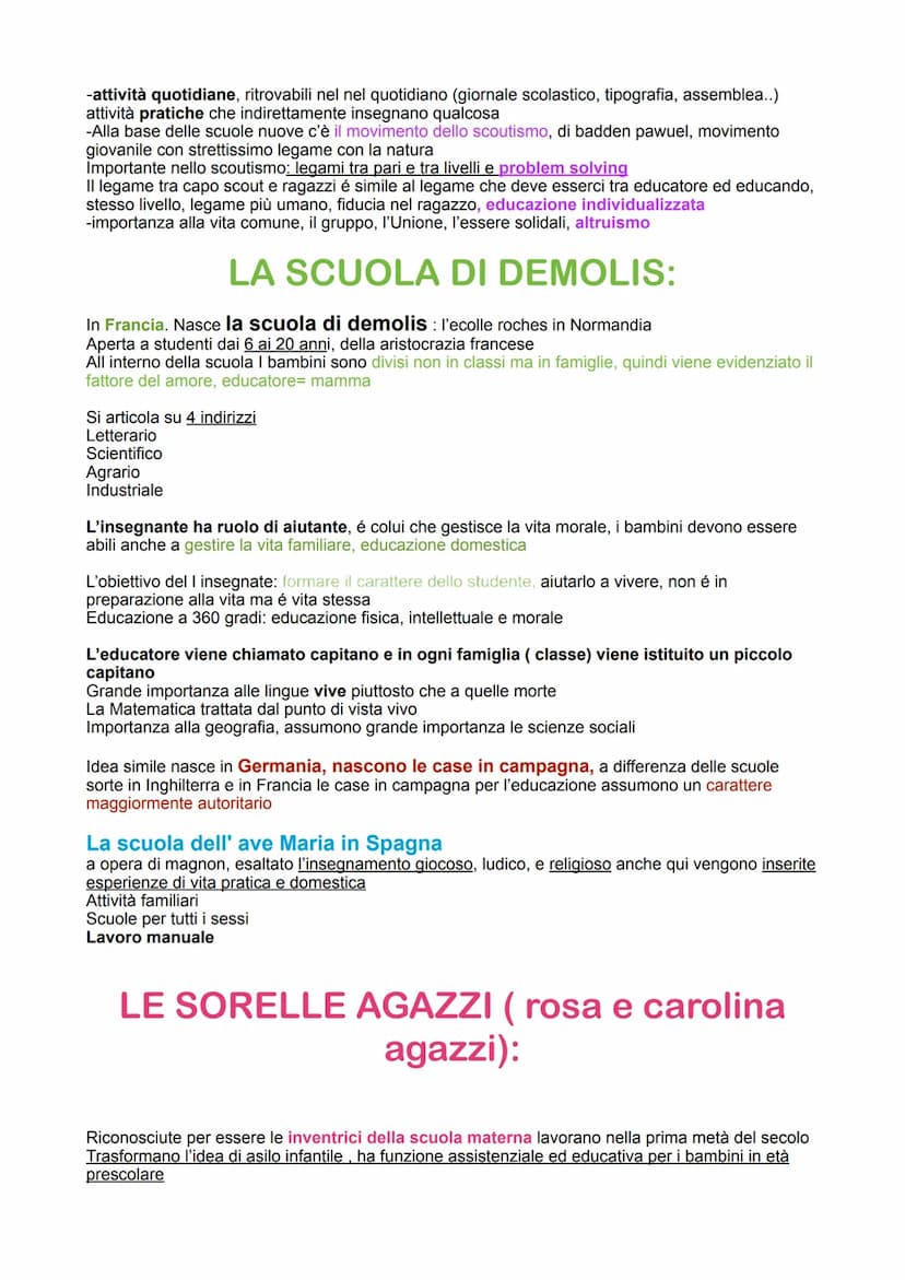 PEDAGOGIA DEL 900:
Movimento attivista, ottocento e novecento
Cambiamenti:
Industrializzazione, concentrata principalmente in area inglese e