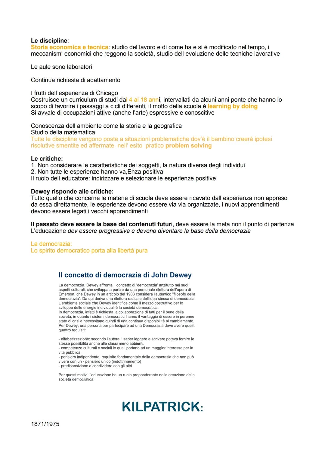 PEDAGOGIA DEL 900:
Movimento attivista, ottocento e novecento
Cambiamenti:
Industrializzazione, concentrata principalmente in area inglese e