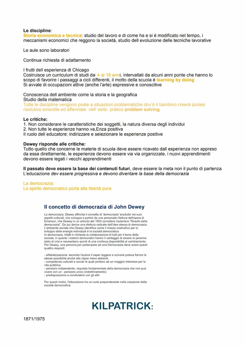 PEDAGOGIA DEL 900:
Movimento attivista, ottocento e novecento
Cambiamenti:
Industrializzazione, concentrata principalmente in area inglese e