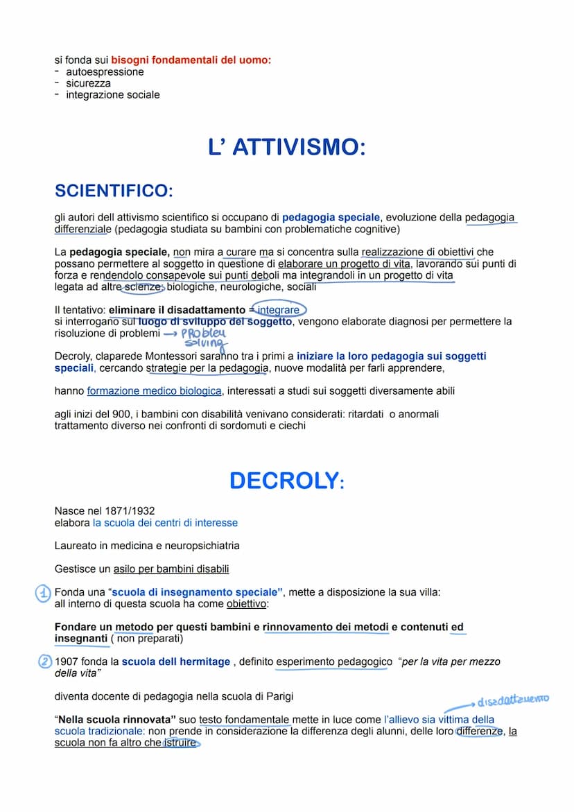 PEDAGOGIA DEL 900:
Movimento attivista, ottocento e novecento
Cambiamenti:
Industrializzazione, concentrata principalmente in area inglese e