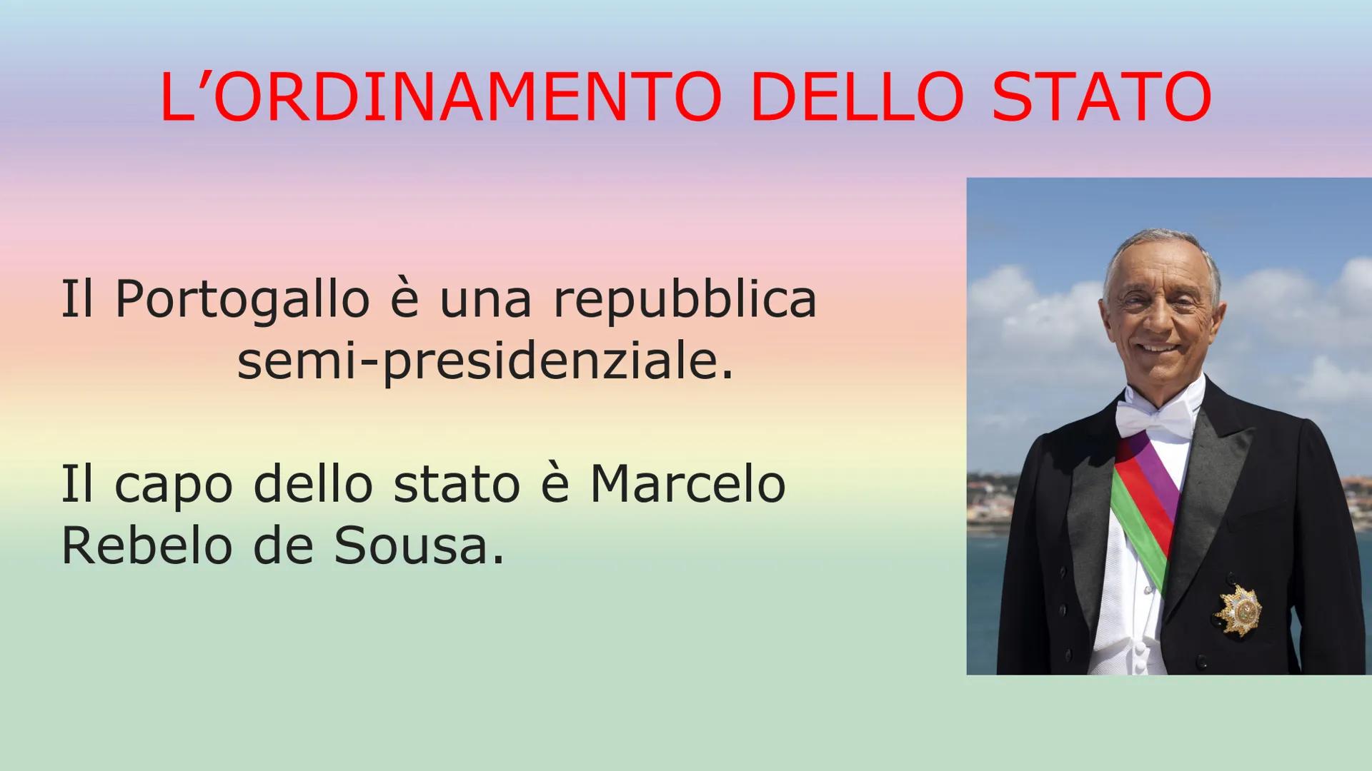 IL PORTOGALLO
SUPERFICIE: 92.212km²
POPOLAZIONE: 10,31 milioni di abitanti
(2020)
CAPITALE: Lisbona
FORMA DI GOVERNO: Repubblica
democratica
