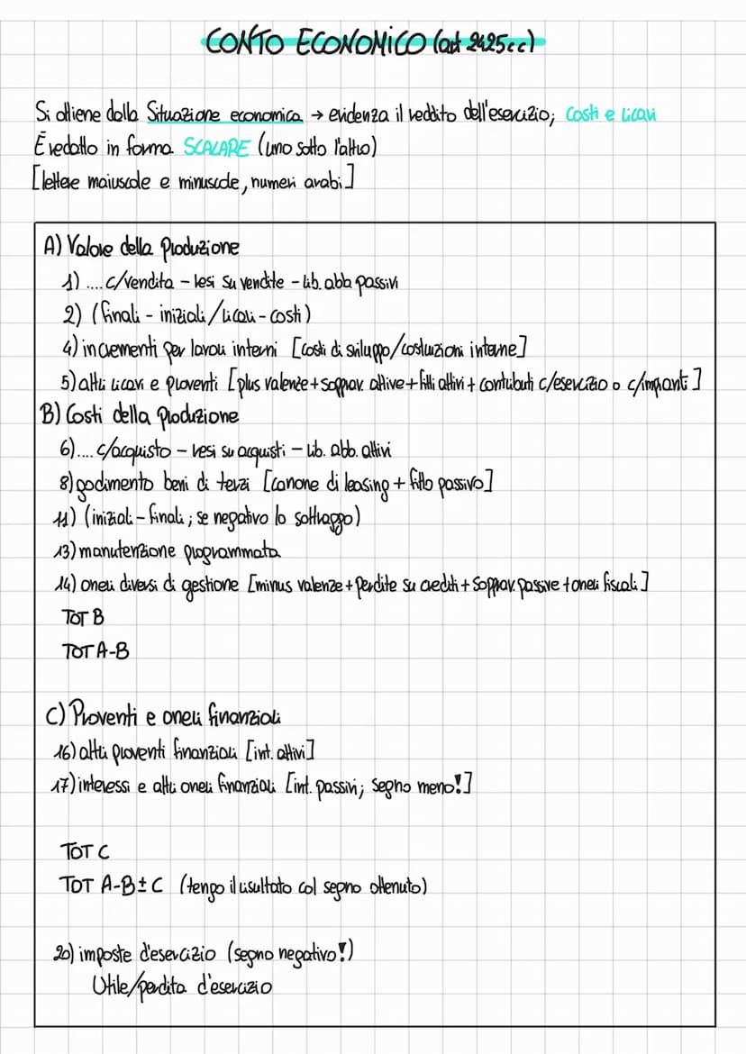 BILANCIO D'ESERCIZIO (art. 2423) = documento redatto dagli organi amministrativi
al termine del periodo amministrativo. Rappresenta la situa