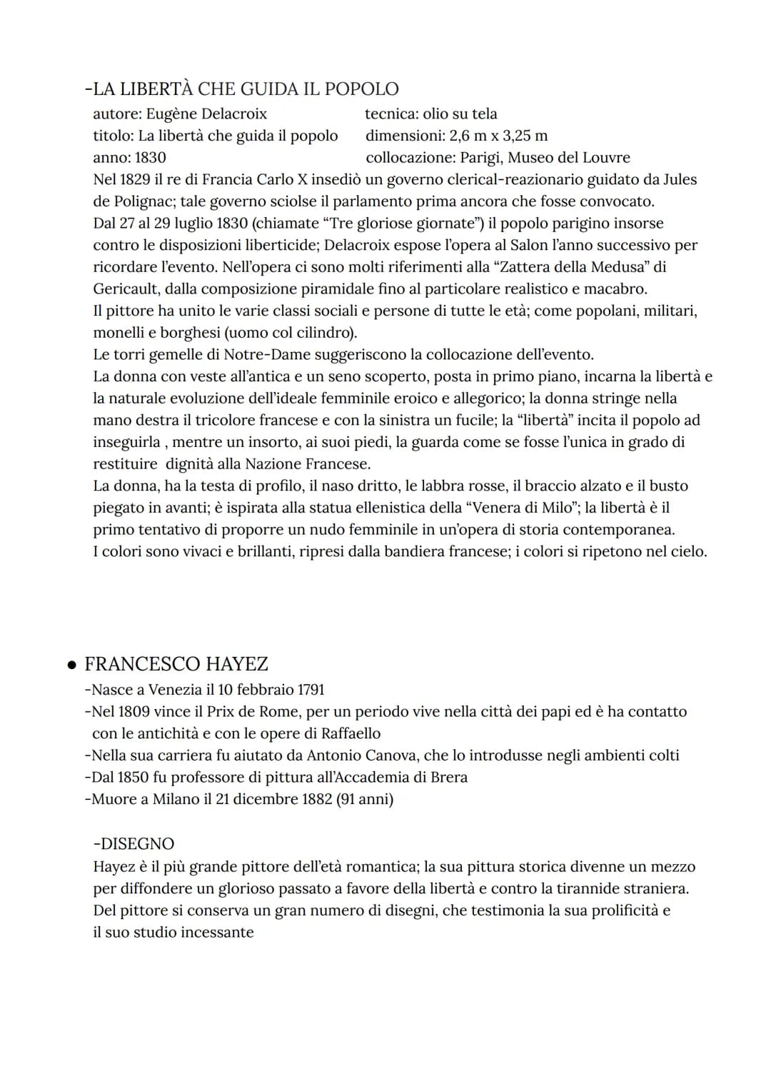 STORIA DELL' ARTE - Esame di Maturità 2023
. NEOCLASSICISMO
Il neoclassicismo fu una corrente artistica e letteraria sorta in Europa tra la
