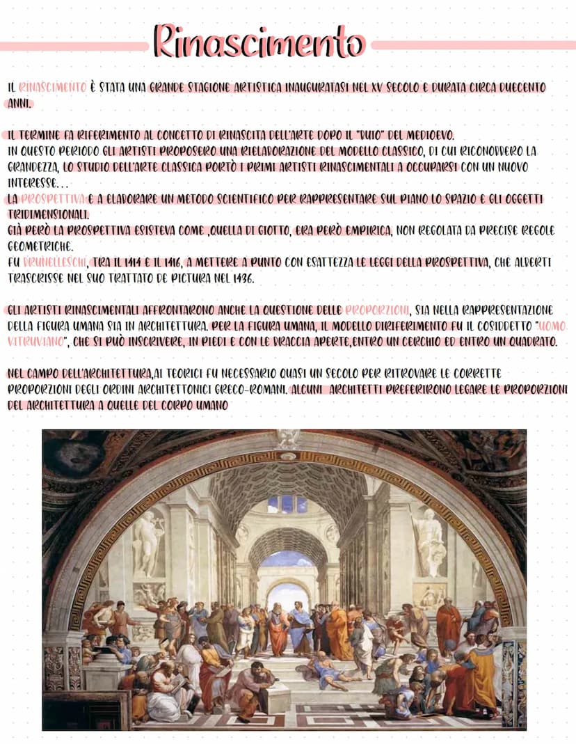 Storia
foldell'arte
5151515 Rinascimento
IL RINASCIMENTO È STATA UNA GRANDE STAGIONE ARTISTICA INAUGURATASI NEL XV SECOLO E DURATA CIRCA DUE
