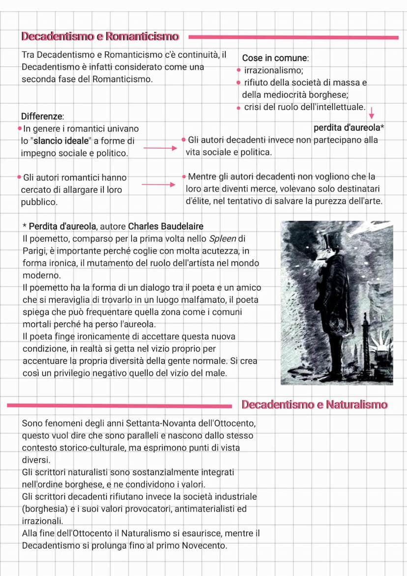 Il Decadentismo
Il termine indica un movimento letterario nato
a Parigi durante gli anni ottanta dell'Ottocento.
Il 26 maggio 1883 sul perio