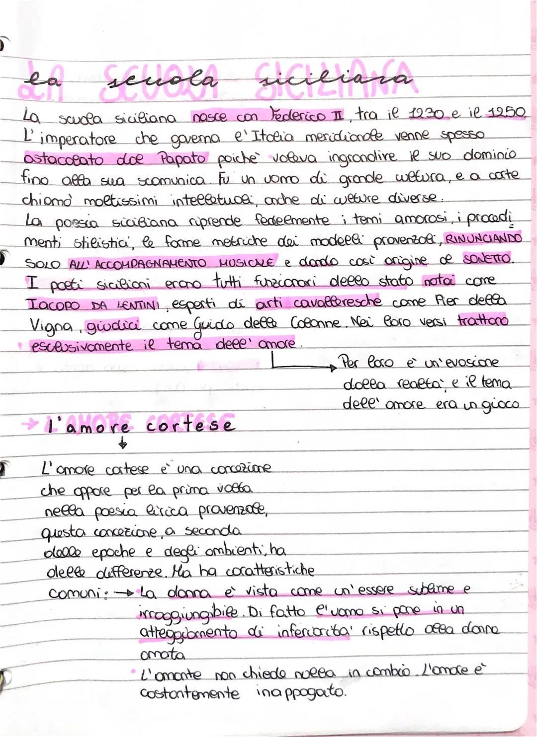 La Scuola Siciliana: Riassunto, Poeti e Poesie Famosi