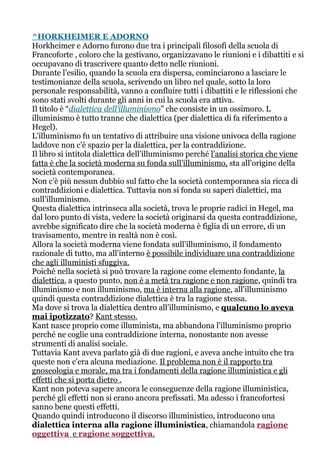 LA SCUOLA DI FRANCOFORTE
La scuola di Francoforte nasce a Francoforte nel 1922, siamo già in un epoca
molto addentro al nuovo secolo.
Nel 19