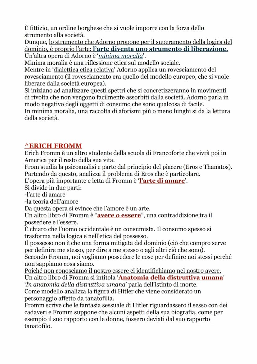 LA SCUOLA DI FRANCOFORTE
La scuola di Francoforte nasce a Francoforte nel 1922, siamo già in un epoca
molto addentro al nuovo secolo.
Nel 19